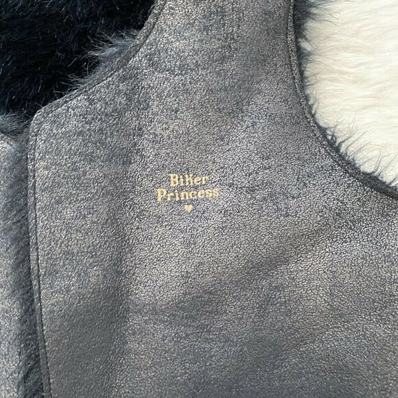 IKKS Reversible Vest Faux Fur Girl's Size 12 - Picture 7 of 8